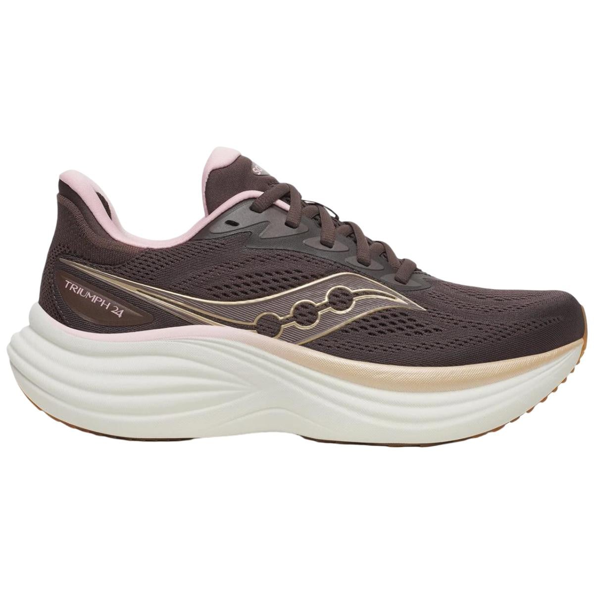 Pantofi alergare dama Saucony Triumph 24 FW 2026-Maro/Alb-37