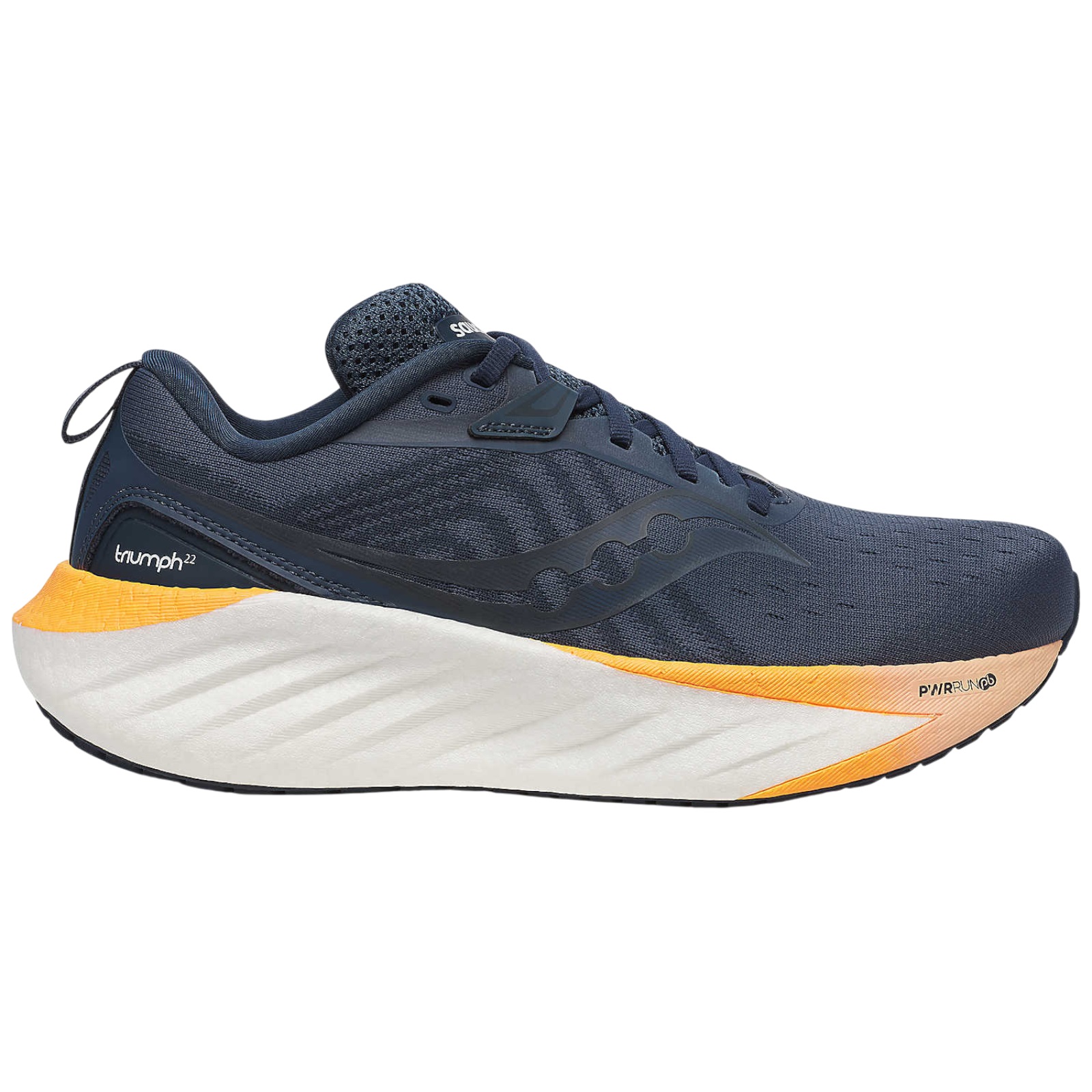Pantofi alergare Saucony Triumph 22 SS 2025-Bleumarin/Portocaliu-38