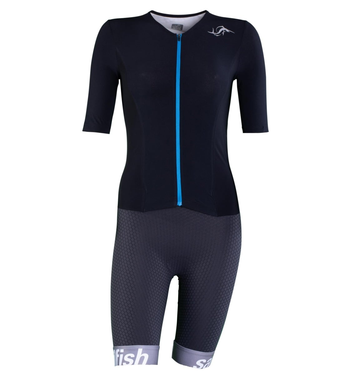 Costum triatlon dama Sailfish Aerosuit Pro-Negru/Albastru-S
