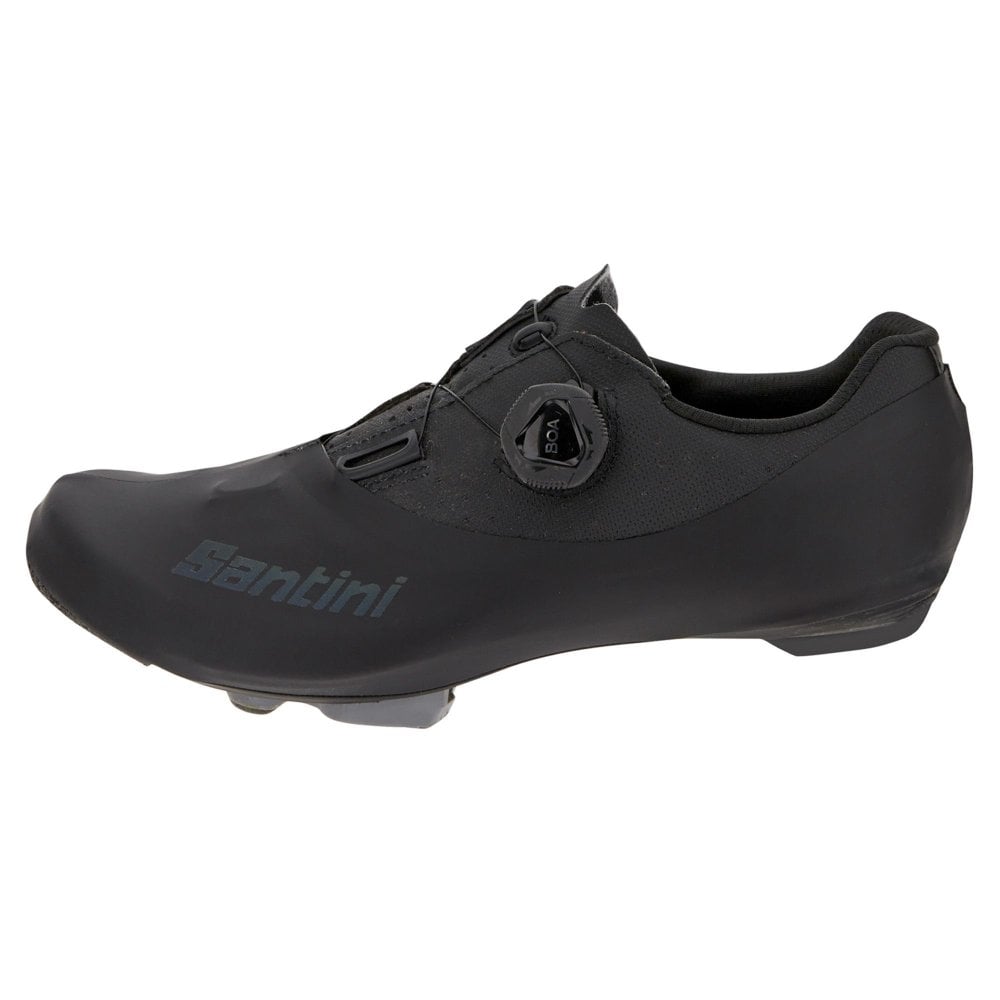 Husa protectie pantofi ciclism Santini Clever-Negru-M