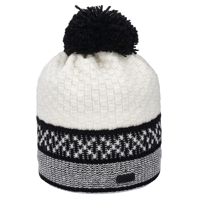 Caciula dama CMP 5505614-Negru/Alb-One size