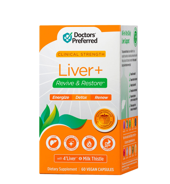 Formula Avansata pentru Detoxifierea si Regenerarea Ficatului Doctors' Preferred Liver Plus Revive And Restore 60 Cps