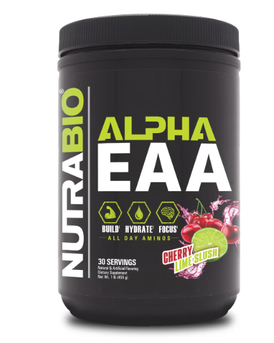 Aminoacizi cu Aroma de Cirese si Lime Nutrabio Alpha Eaa Cherry Lime Slush Flavor 455 G