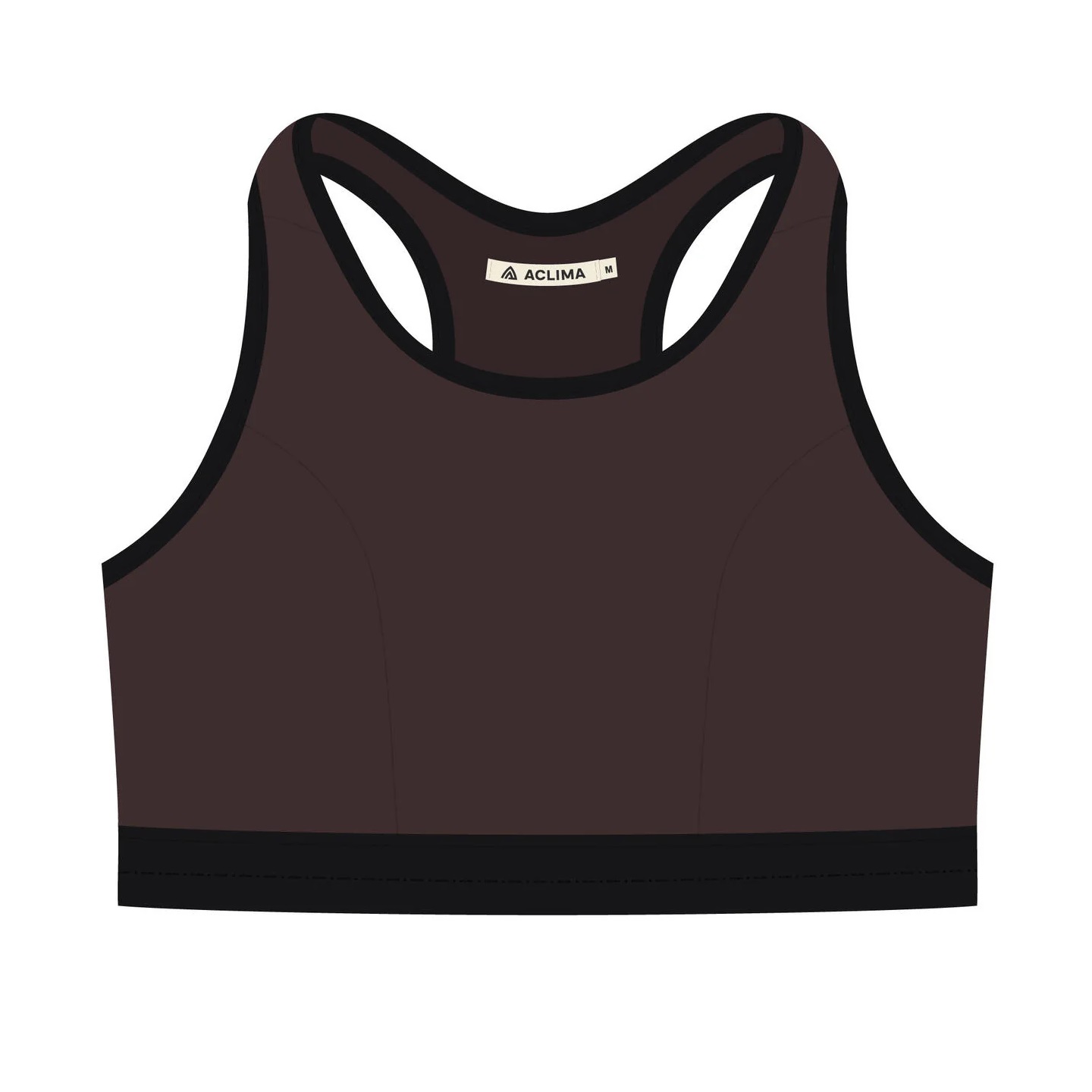 Bustiera dama Aclima Lightwool-Grena/Negru-XS