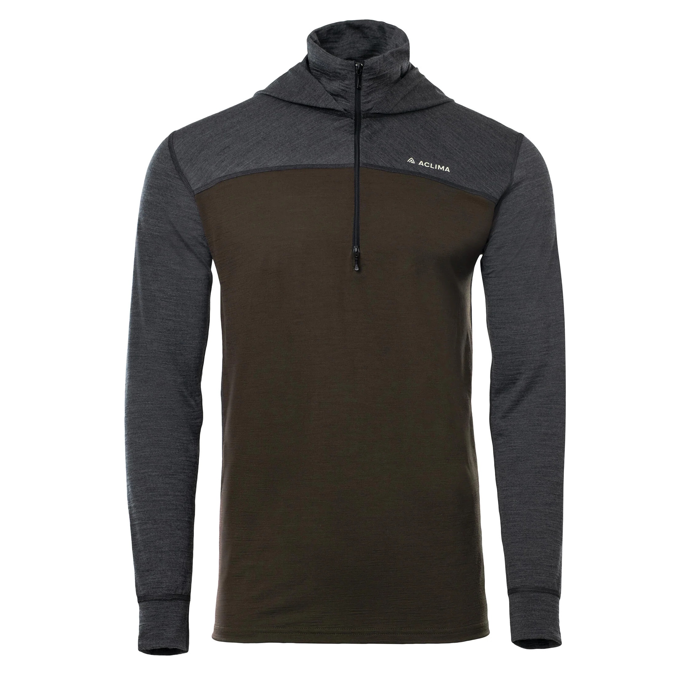 Bluza termica barbati Aclima Lightwool-Maro/Gri-L