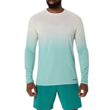 Bluza alergare barbati Asics Seamless SS 2025-Alb/Verde-XL