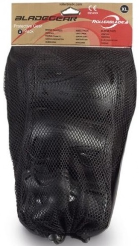 Genunchiere role copii Rollerblade Bladegear 3 pack-Negru-XL