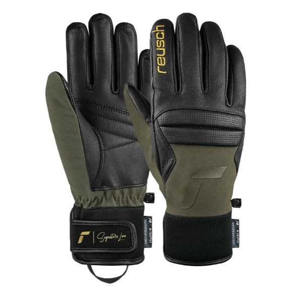 Manusi schi Reusch Mikaela Shiffrin R-TEX XT 2024-Negru/Kaki-6