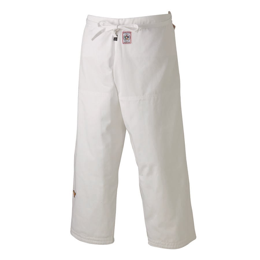 Pantaloni kimono Judo Mizuno Yusho Best IJF-Alb-3