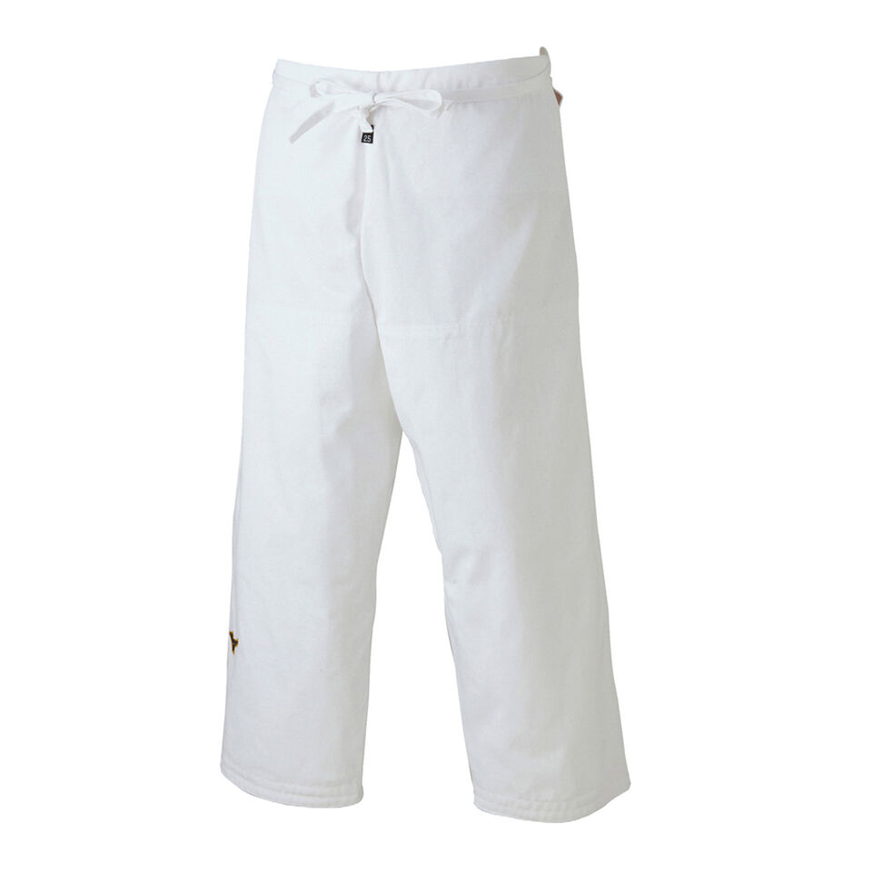 Pantaloni kimono Judo Mizuno Yawara-Alb-1.5