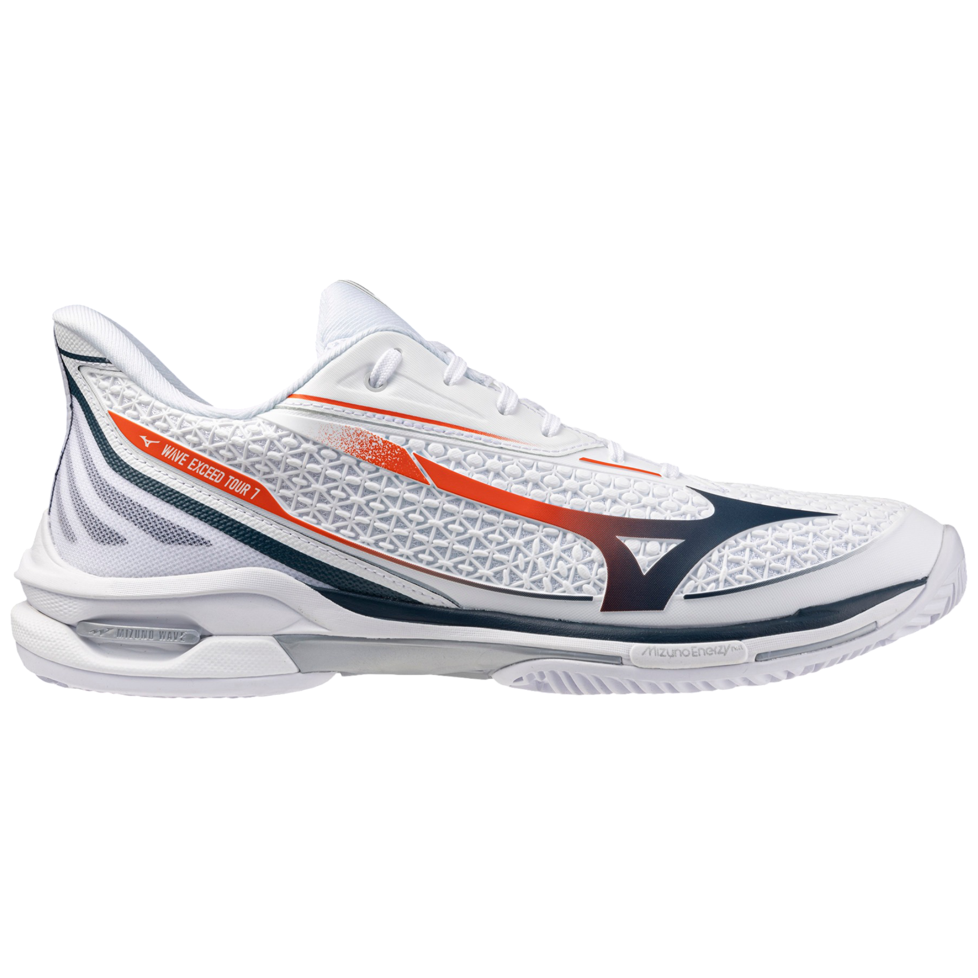 Pantofi tenis Mizuno Wave Exceed Tour 7 CC FW 2026-Alb/Multicolor-40 1/2