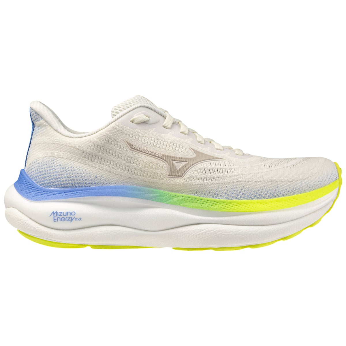 Pantofi alergare dama Mizuno Wave Sky 9 SS 2026-Alb/Galben-37