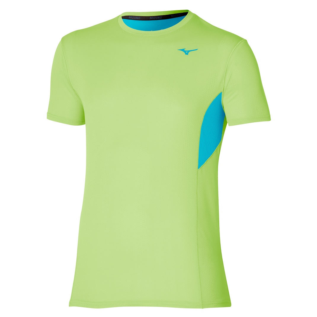 Tricou alergare barbati Mizuno DryAeroFlow SS 2024-Lime-S