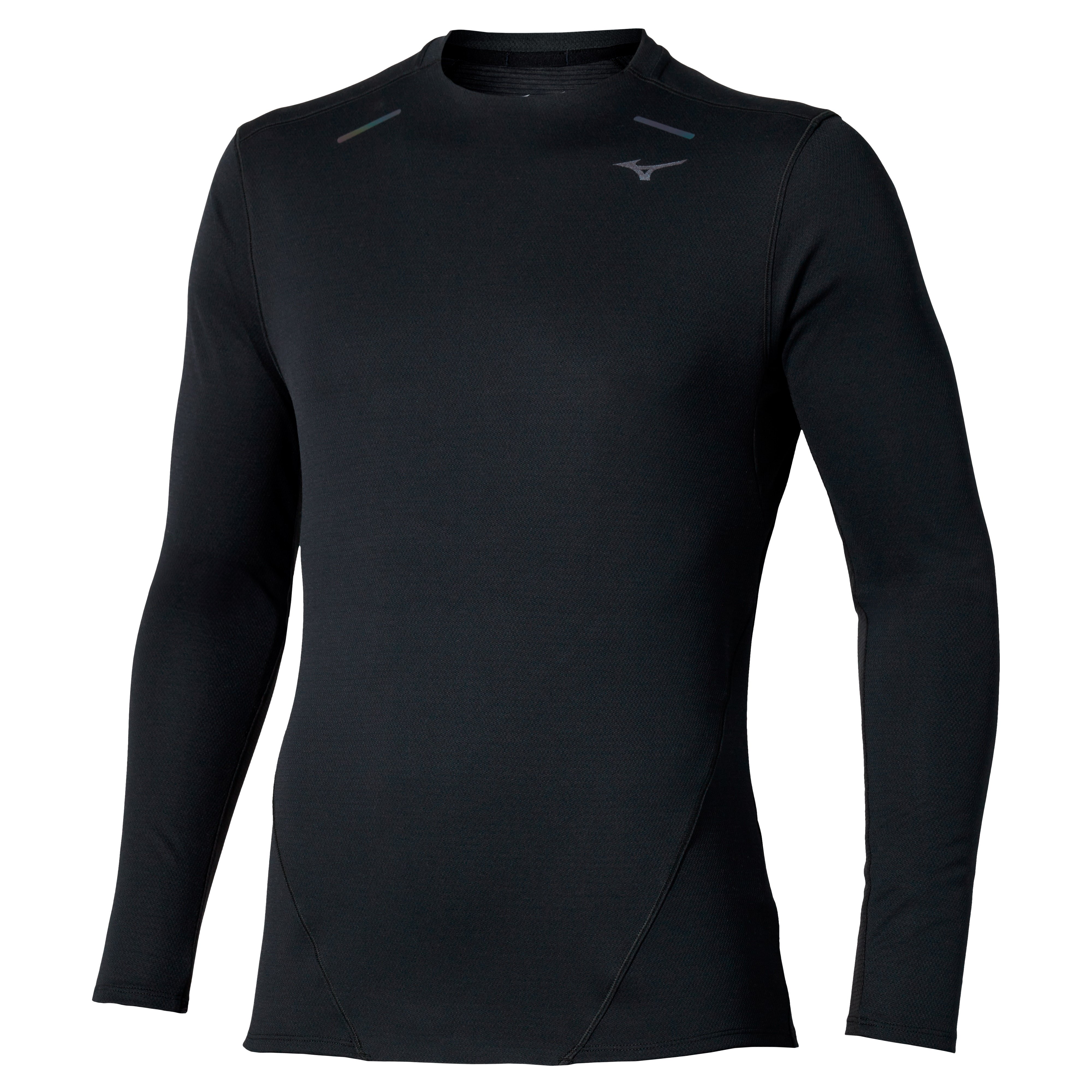 Bluza alergare barbati Mizuno Tech Thermal Charge FW 2025-Negru-M