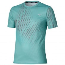 Tricou alergare barbati Mizuno Graphic Tee SS 2026-Bleu-XL