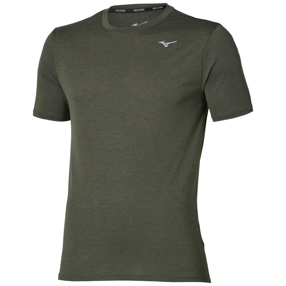 Tricou alergare barbati Mizuno Core Run FW 2026-Kaki-S