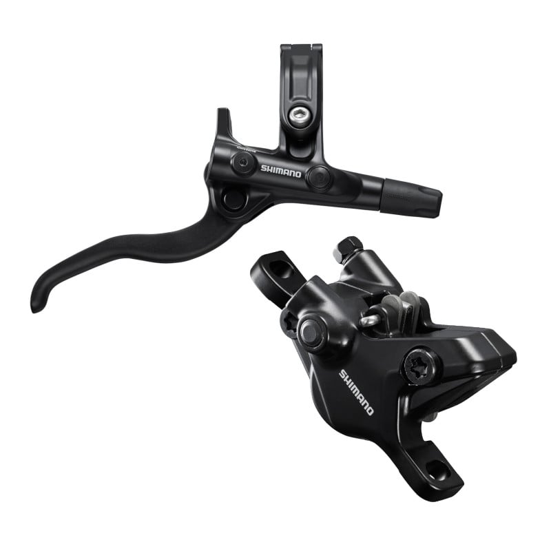 Frana hidraulica pe disc Shimano Deore BL-M6100(R), BR-M6120(R) spate, placute resin, J-Kit