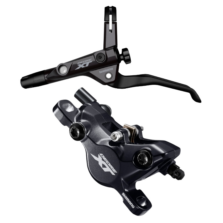 Frana hidraulica pe disc Shimano Deore XT BL-T8100(L) BR-M8100(F) fata, placute resin, J-Kit