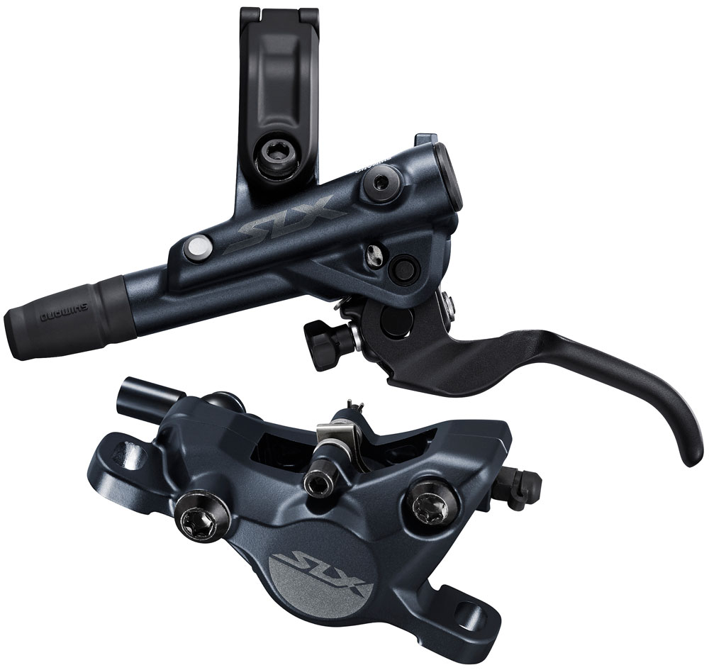 Frana pe disc set asamblat Shimano SLX BL-M7100(L) BR-M7100(F), placute resin