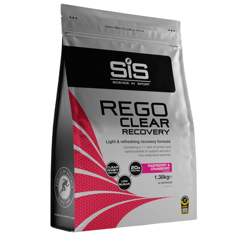 Bautura de refacere SiS Rego Clear Recovery Aroma de Zmeura si merisoare, 1.38kg