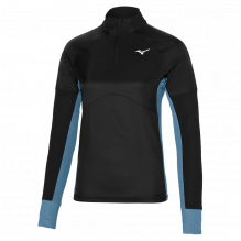 Bluza alergare dama Mizuno Hybrid-Negru/Albastru-XL