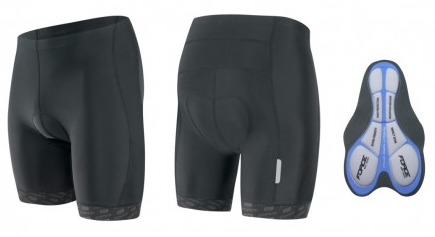 Pantaloni scurti ciclism Force B20-Negru-XS