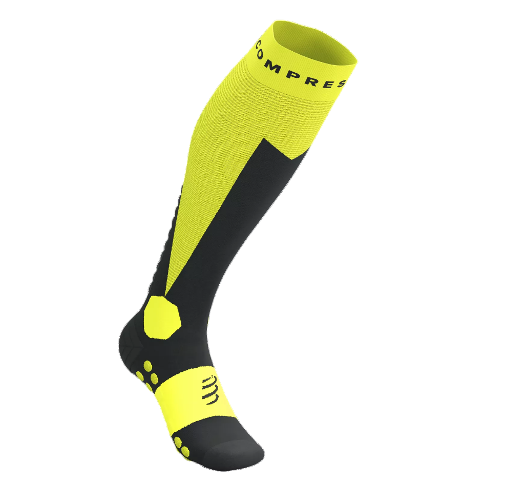Sosete compresie schi Compressport Ski Touring Full-Galben/Negru-T1