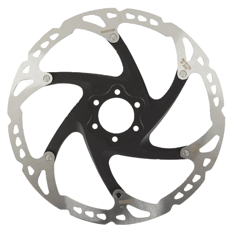 Rotor pentru frana pe disc Shimano Deore XT SM-RT76-SKC, 203mm