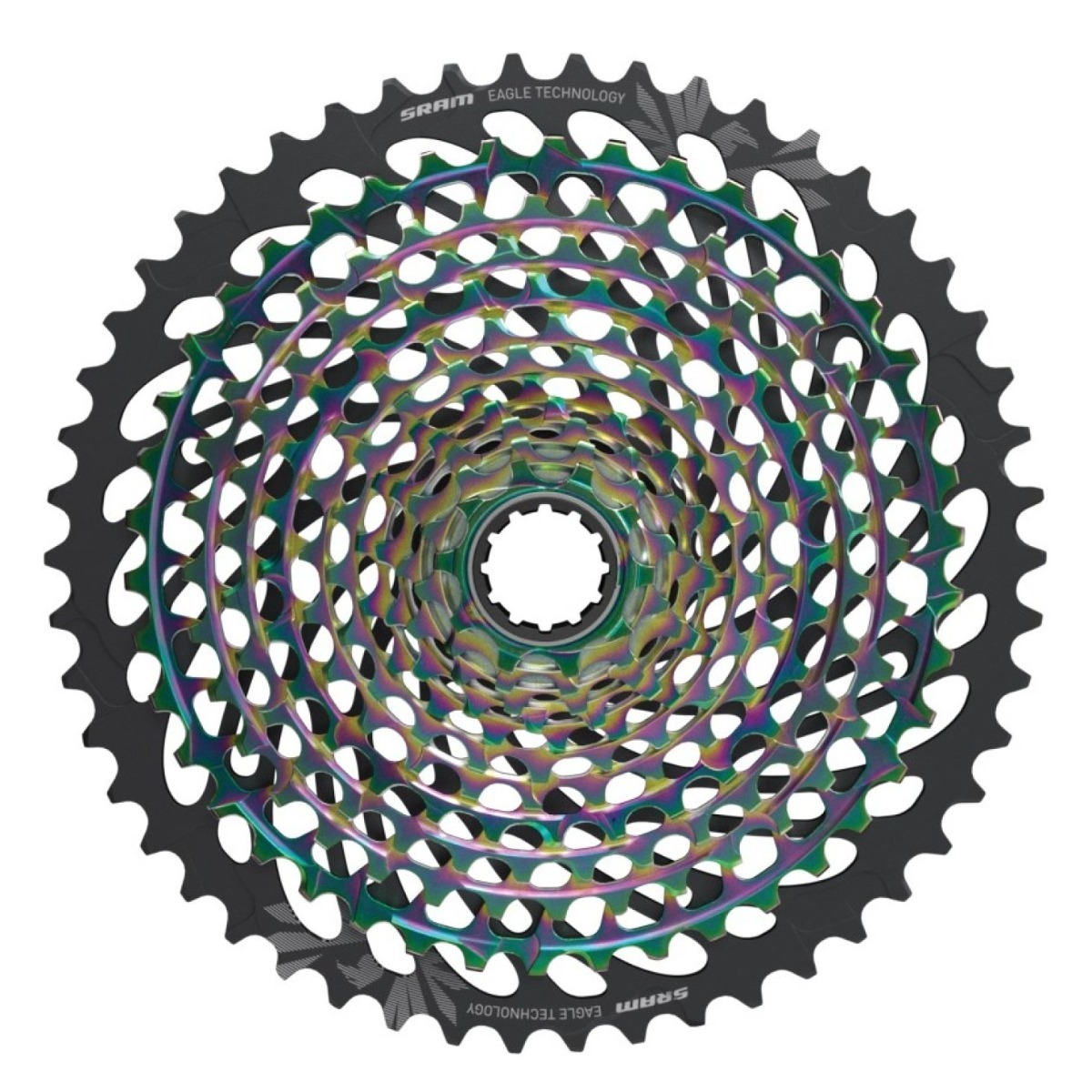 Bloc de pinioane pe caseta SRAM XG 1299 X-Glide Rainbow, 12 pinioane-10-50T