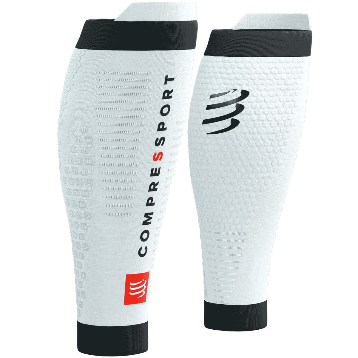 Set jambiere compresie Compressport R2 3.0-Alb/Negru-T1
