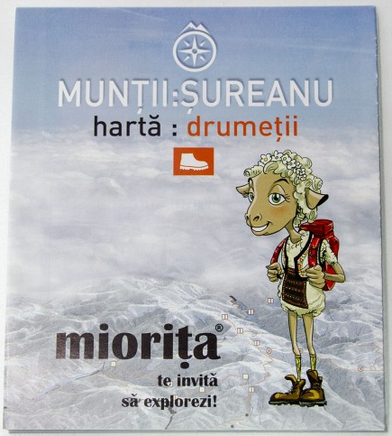 Harta drumetii Muntii Carpati - Sureanu