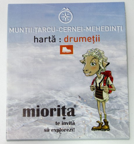 Harta drumetii Muntii Carpati - Tarcu Cernei Mehedinti