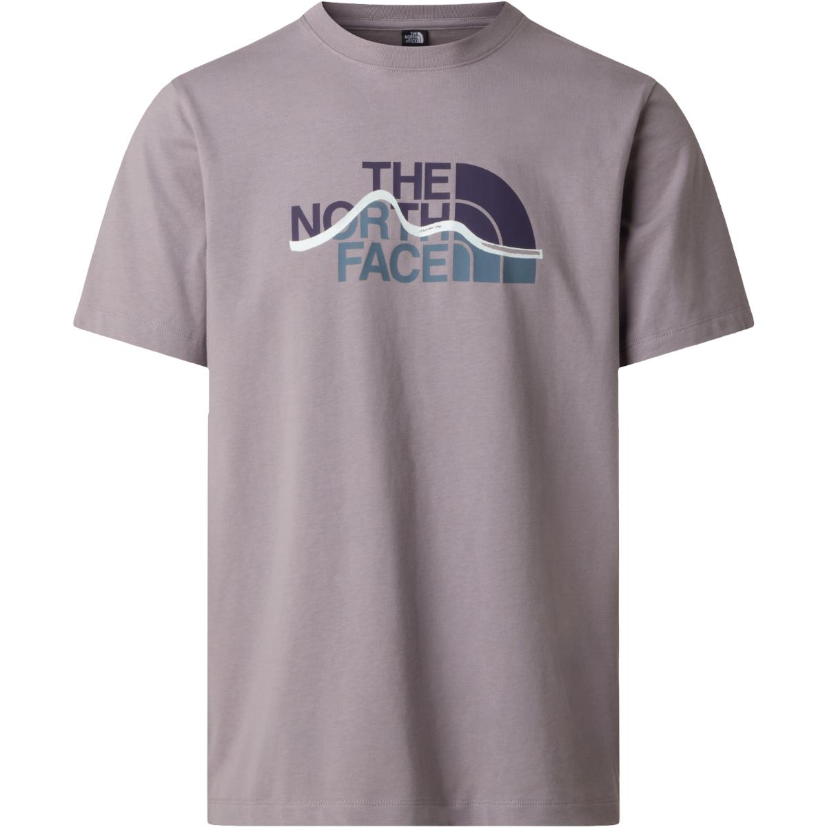 Tricou barbati The North Face Mountain Line Regular Graphic-Gri-S