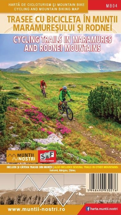 Harta de cicloturism si Trasee Cicloturistice in Muntii Maramuresului MB04