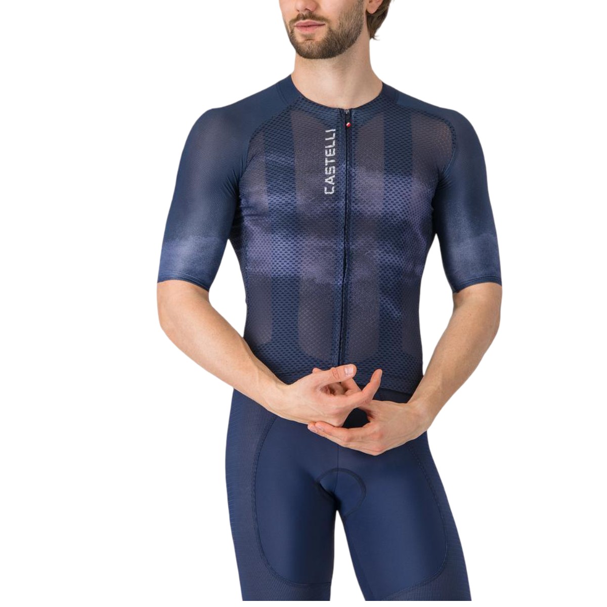 Tricou ciclism barbati Castelli Climber's A/C-Albastru Inchis-M