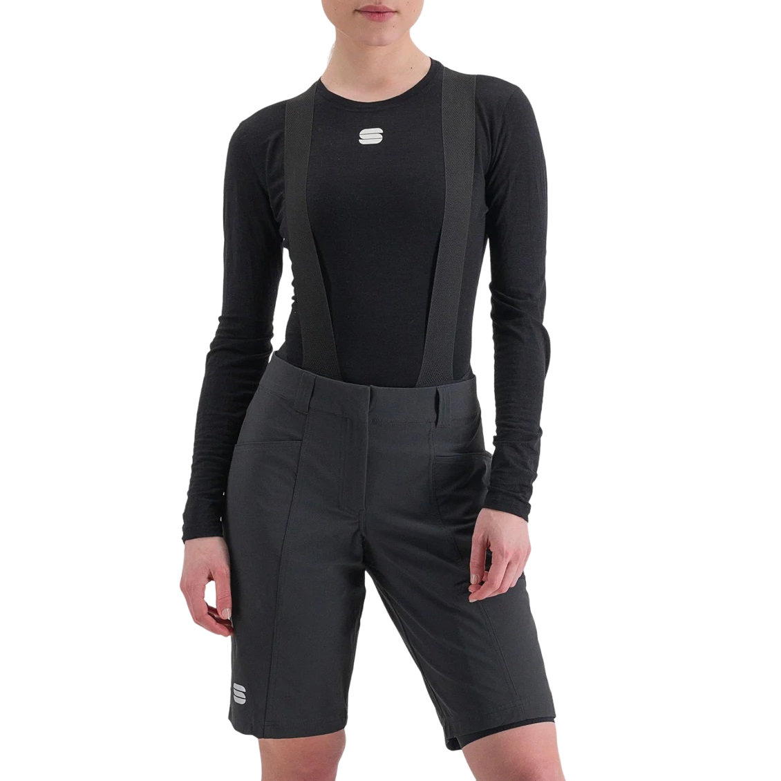 Bluza de corp ciclism dama Sportful Merino-Negru-S