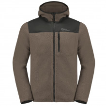 Fleece barbati Jack Wolfskin Kammweg Pile FZ-Gri Inchis-S