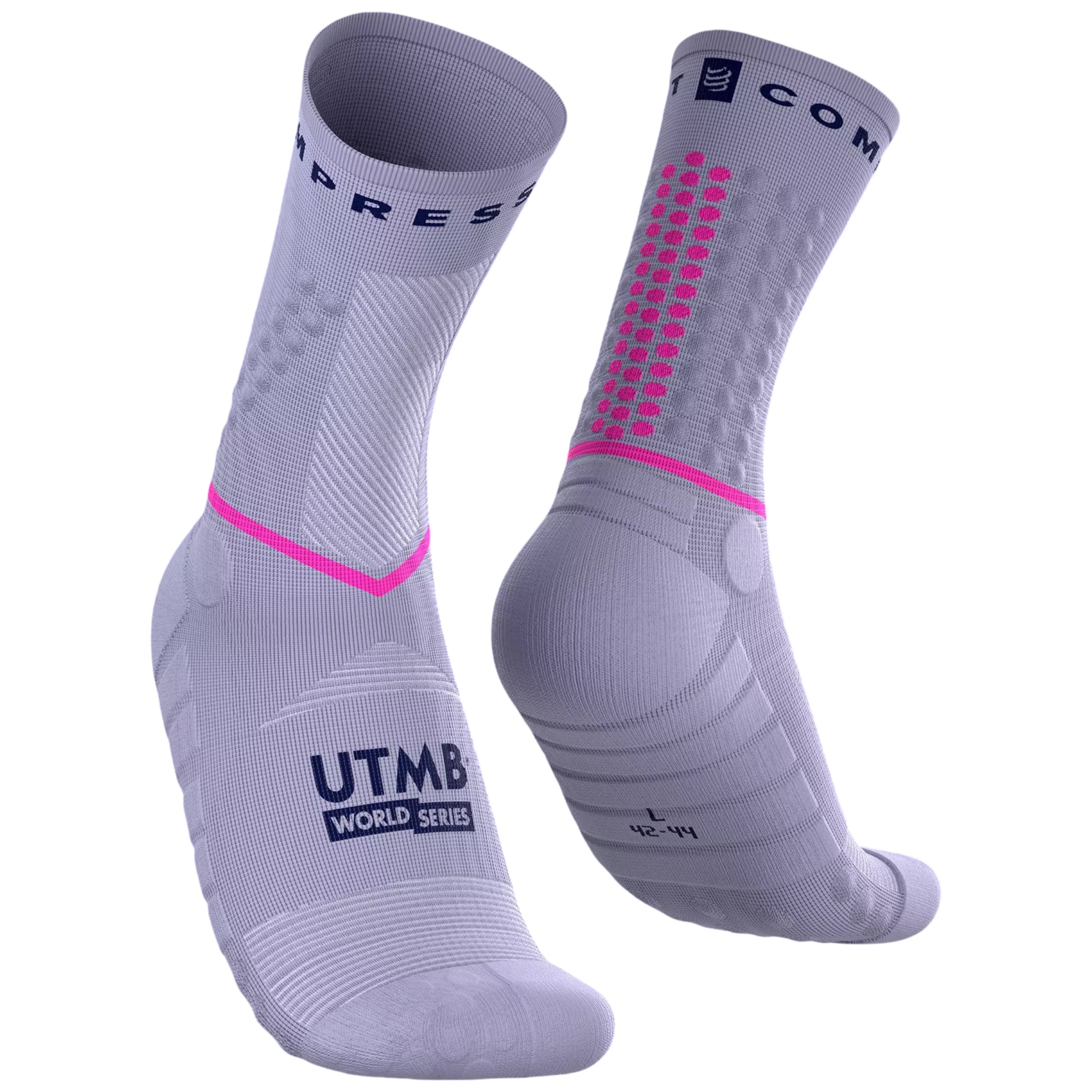Sosete compresie alergare Compressport Ultra Trail V2.0 - Editie Limitata UTMB 2026-Mov-T1