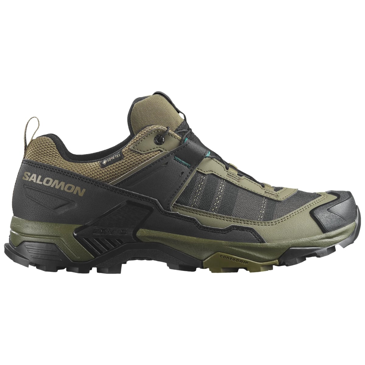 Pantofi trekking barbati Salomon X ULTRA 5 GTX-Kaki/Negru-40 2/3