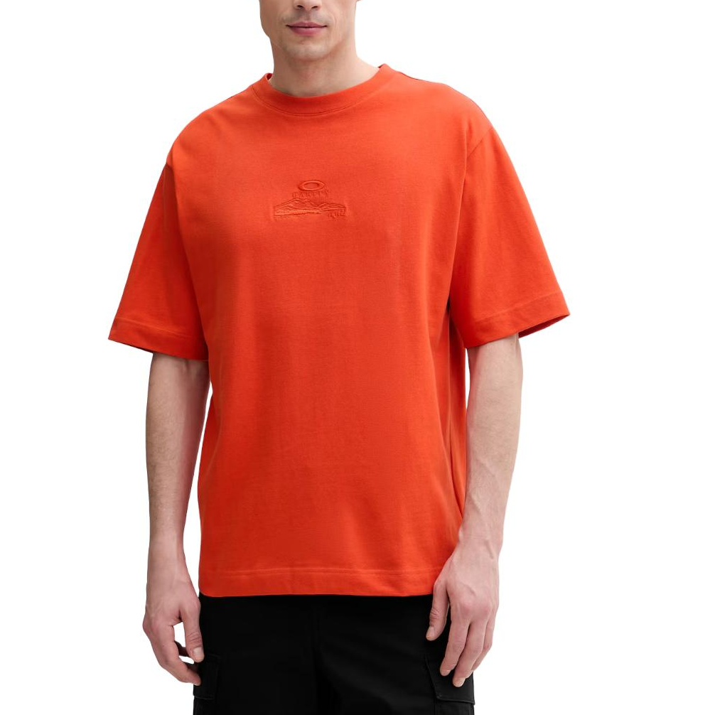 Tricou barbati Oakley MTN Ridge Embroidered SS 2026-Portocaliu-S