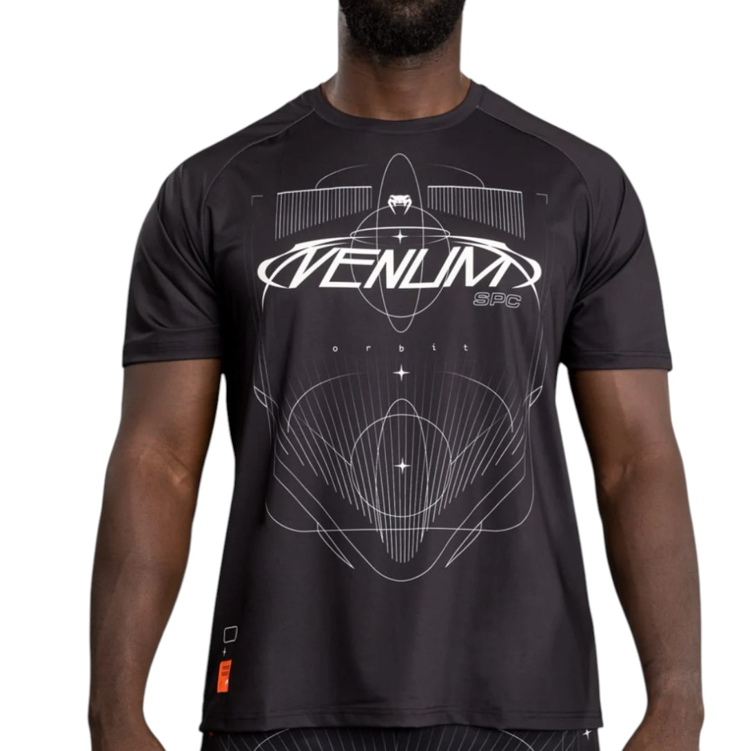 Tricou barbati Venum Eclipse Dry Tech-Negru/Alb-XL