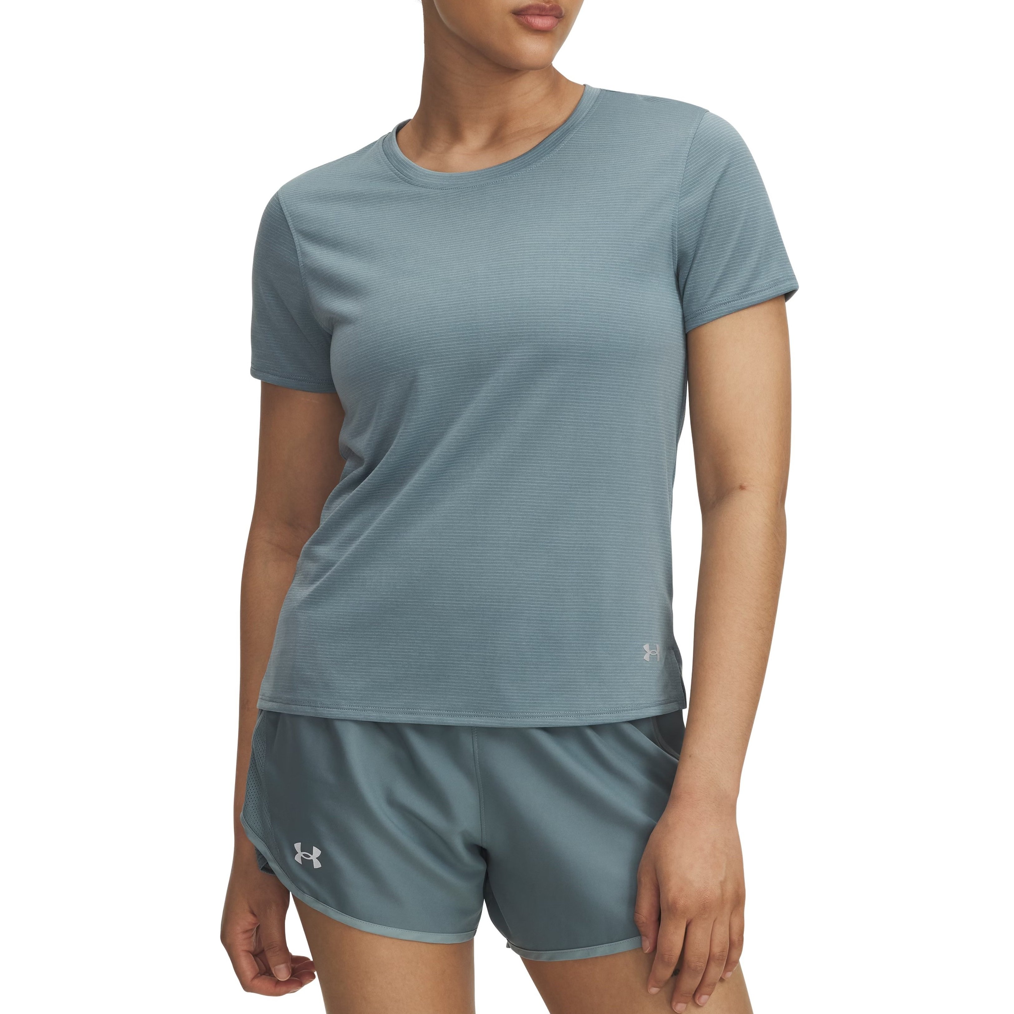 Tricou alergare dama Under Armour Launch FW 2025-Bleu-XS