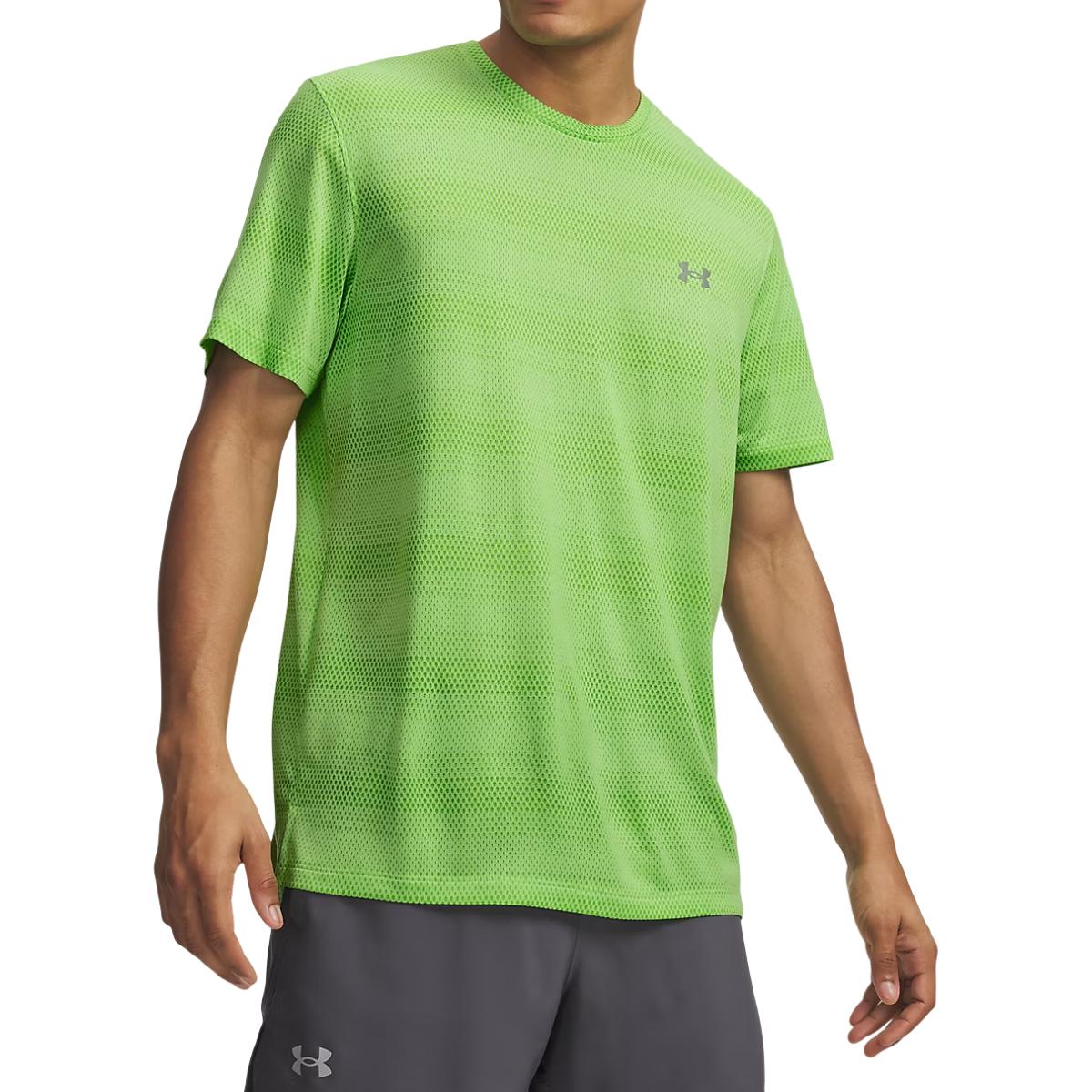 Tricou alergare barbati Under Armour Velociti-Verde-M