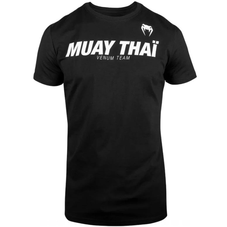 Tricou antrenament barbati Venum Muay Thai VT-Negru/Alb-M
