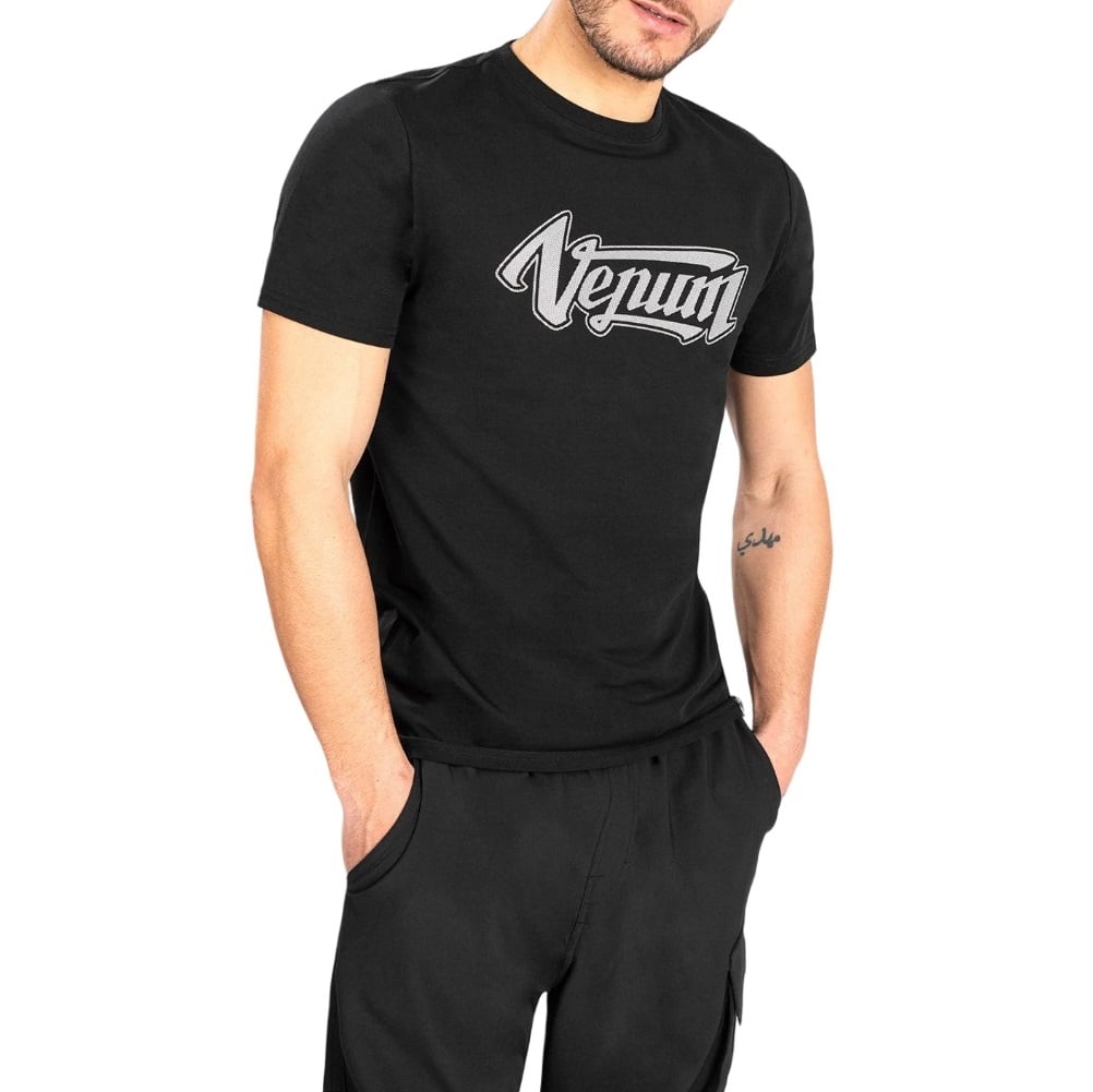 Tricou barbati Venum Absolute 2.0-Negru/Argintiu-S