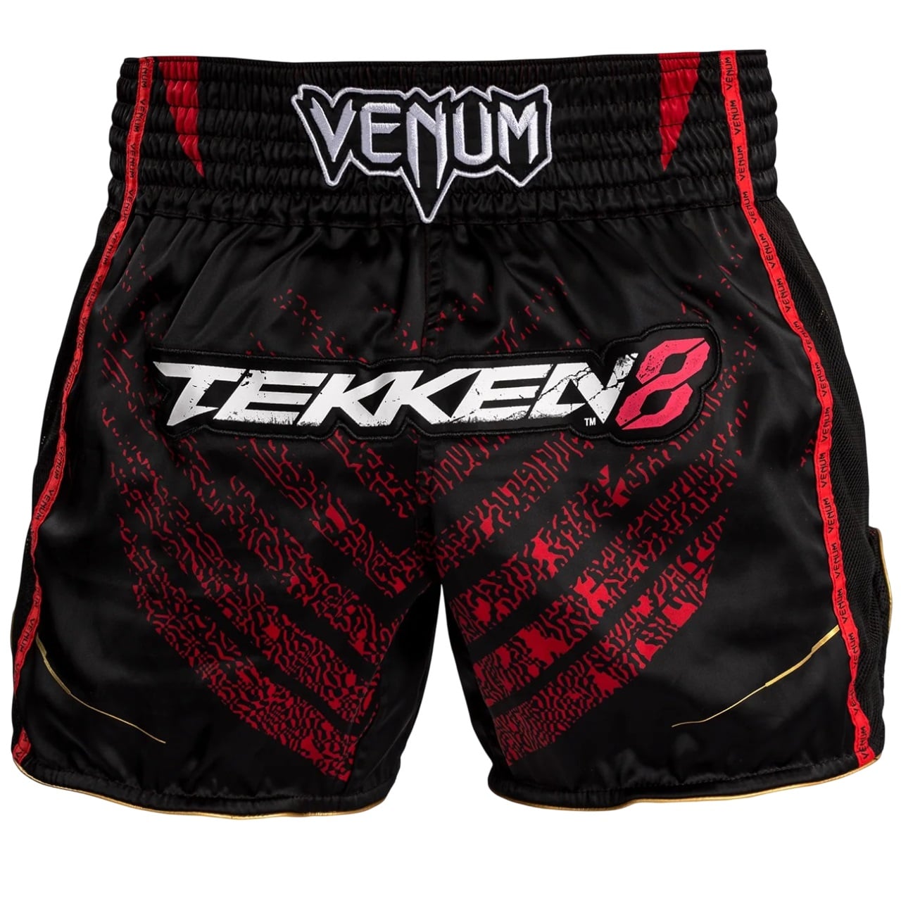 Sort Muay Thai Venum x Tekken 8 Marshall Law-Negru/Rosu-S