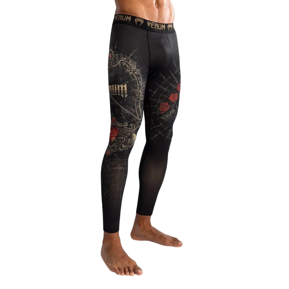 Colanti compresie barbati Venum Santa Muerte 5.0-Negru/Auriu-S