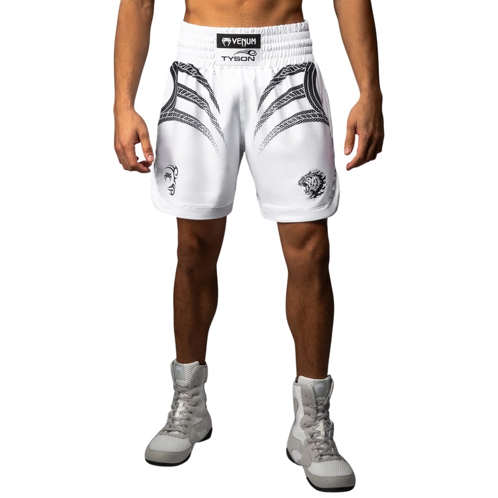 Sort box barbati Venum x Mike Tyson Tiger-Alb/Negru-S