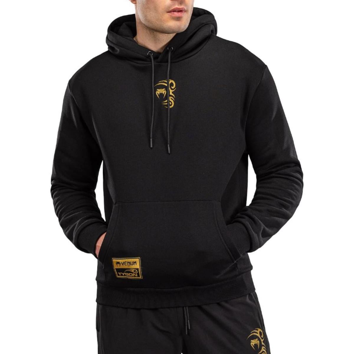 Hanorac barbati Venum x Mike Tyson Tiger Hoodie-Negru/Auriu-S