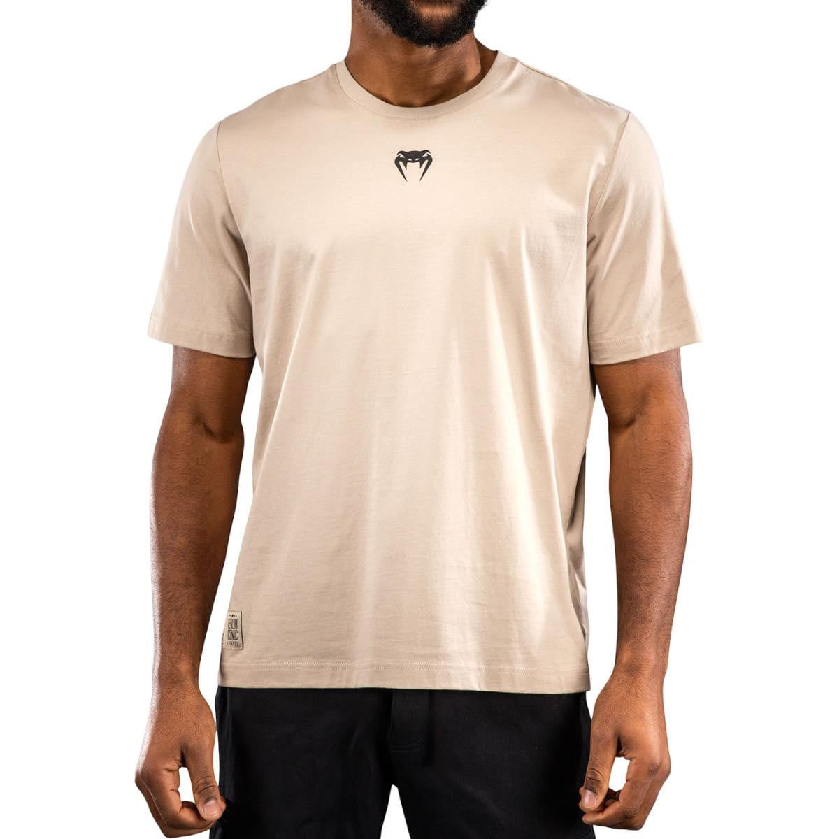 Tricou barbati Venum Fight Icons-Bej-S